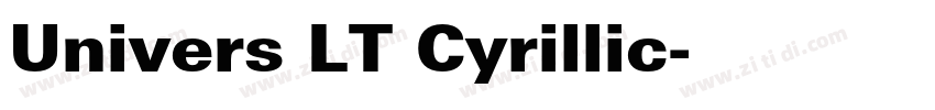 Univers LT Cyrillic字体转换 Univers LT Cyrillic字体转换